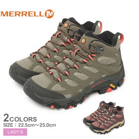 【店内全品★P2倍！】メレル モアブ 3 シンセティック ミッド ゴアテックス MERRELL ハイキングシューズ レディース カーキ レッド 赤 MOAB 3 SYNTHETIC MID GORE-TEX J500182 J500184 靴 シューズ アウトドア スポーツ 運動 防水 クッション 登山 トレッキング|slz|