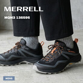 メレル MQM3 MERRELL ハイキングシューズ メンズ ブラック 黒 オレンジ 135595 シューズ スニーカー ブランド ハイキングシューズ アウトドアシューズ キャンプ レジャー スポーツ 靴 オレンジ