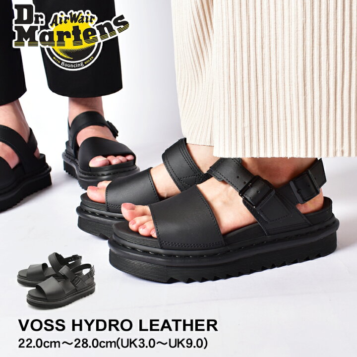 楽天市場 Dr Martens ドクターマーチン サンダル Voss Hydro Leather Sandal レディース メンズ ブラック 黒 ヴォス ハイドロレザー 厚底 軽量 滑りにくい レザー Z Craft