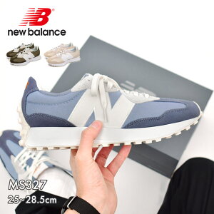 �j���[�o�����X �X�j�[�J�[ �����Y MS327 NEW BALANCE �z���C�g �� �u���[ �� MS327 �V���[�Y �u�����h �X�|�[�c �J�W���A�� ���S ���[�J�b�g �l�C �ʋ� �ʊw �w�� �C �����₷�� �I�V���� �O���[�� 