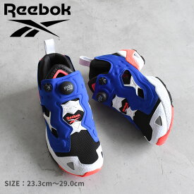 【店内全品★P2倍！】リーボック インスタ ポンプフューリー 95 REEBOK スニーカー メンズ レディース ブラック 黒 ブルー 青 INSTA PUMP FURY 95 GX2664 ポンプ 厚底 シューズ ブランド カジュアル ミドルカット ストリート シンプル ロゴ 靴 運動