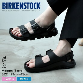 ビルケンシュトック モガミ テラ BIRKENSTOCK サンダル メンズ　レディース ブラック 黒 Mogami Terra 1027161 コンフォートサンダル 普通幅 カジュアル シンプル ナチュラル おしゃれ ストラップ