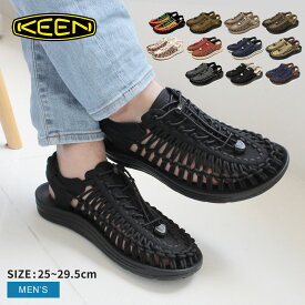 【店内全品★P5倍！】キーン ユニーク KEEN サンダル メンズ ブラック 黒 イエロー UNEEK 1014097 1025168 1025182 1025169 1023381 1025633 1026868 1026866 スポーツサンダル スポサン シューズ 靴 アウトドア レジャー 旅行用 夏 川 海 履きやすい おしゃれ ブランド 軽量