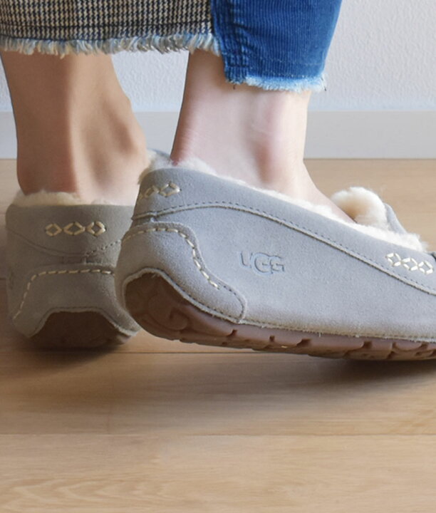 楽天市場】アグ アンスレー UGG モカシン レディース ブラック 黒 