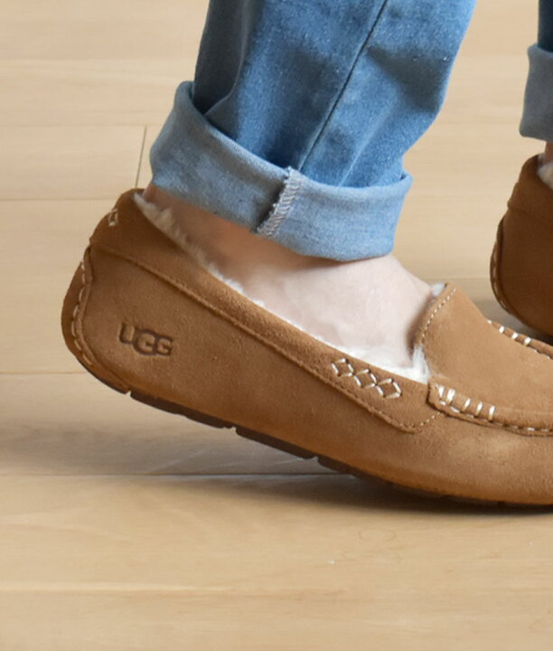 楽天市場】アグ アンスレー UGG モカシン レディース ブラック 黒 