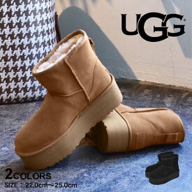 【価格見直し★】アグ UGG クラシックミニ 厚底 ムートンブーツ レディース ブラック 黒 ブラウン ショートブーツ シープスキン ファー ボア 防寒 保温 雪対応 冬ブーツ 履きやすい 軽量 プラットフォーム デイリーシューズ