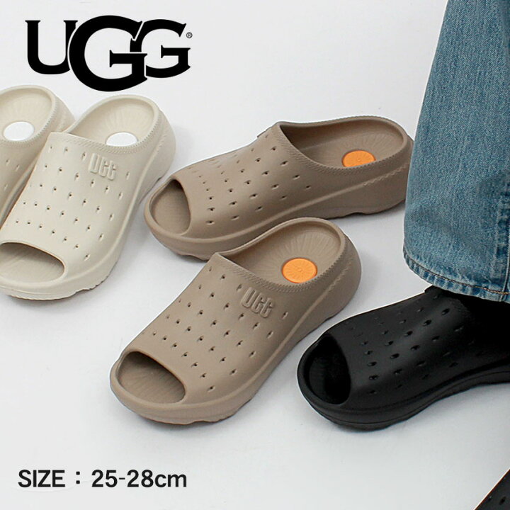 楽天市場】アグ SLIDE IT UGG サンダル メンズ ブラック 黒 ブラウン  