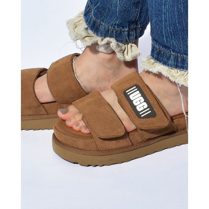 楽天市場】アグ GREER UGG サンダル レディース ブラック 黒 ブラウン 