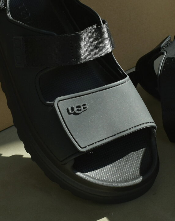 楽天市場】アグ ゴールデングロウ UGG サンダル レディース ブラック 