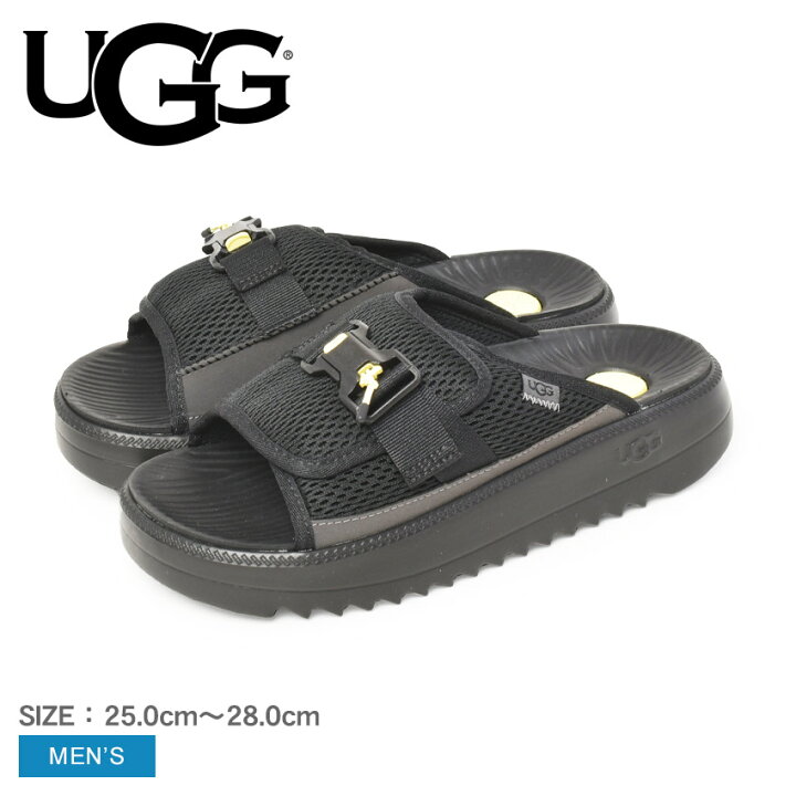 楽天市場】アグ マクサー スライド2.0 UGG サンダル メンズ ブラック 