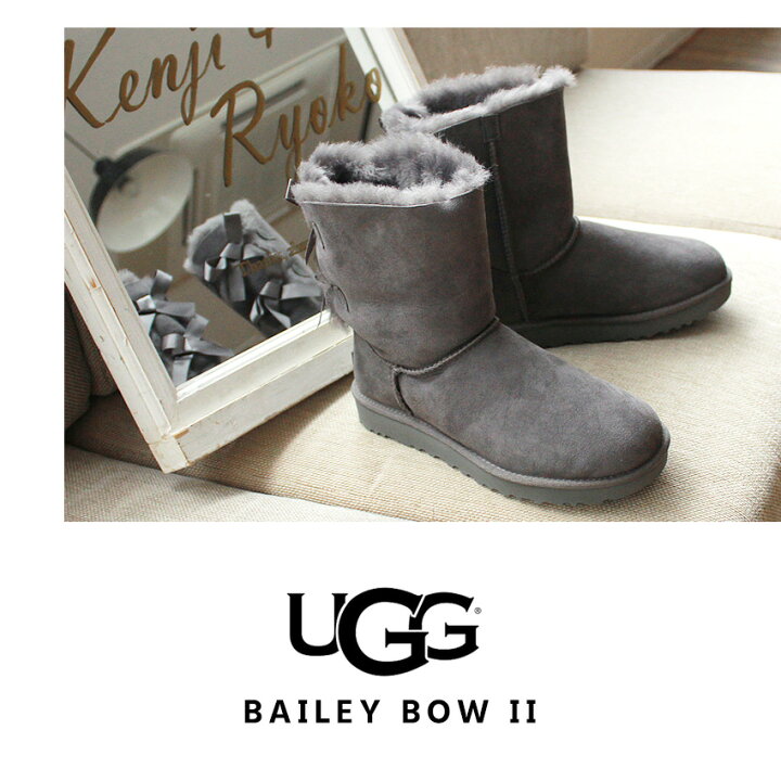 楽天市場】UGG アグ ムートンブーツ リボン レディース ベイリーボウ  