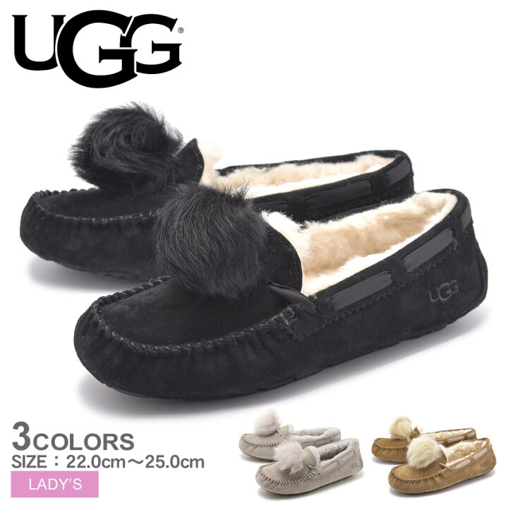 楽天市場】【秋冬先取SALE☆開催中】UGG アグ ファーモカシン 全3色 W 