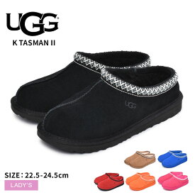 【店内全品★P2倍！】アグ タスマン 2 UGG サボ レディース ブラック 黒 ブラウン 茶 ブルー 青 K TASMAN II 1019066K シューズ スリップオン スエード ファー すりっぱ 防寒 あったか 保温 シープスキン もこもこ ふわふわ 羊毛 履きやすい 歩きやすい 黒