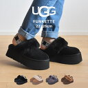 アグ ファンケット UGG サンダル レディース ブラック 黒 ブラウン 茶 FUNKETTE 1113474 ボア シープスキン スエード レザー もこもこ 厚底 ヒール ストラップ つっかけ おしゃれ ベージュ グレー