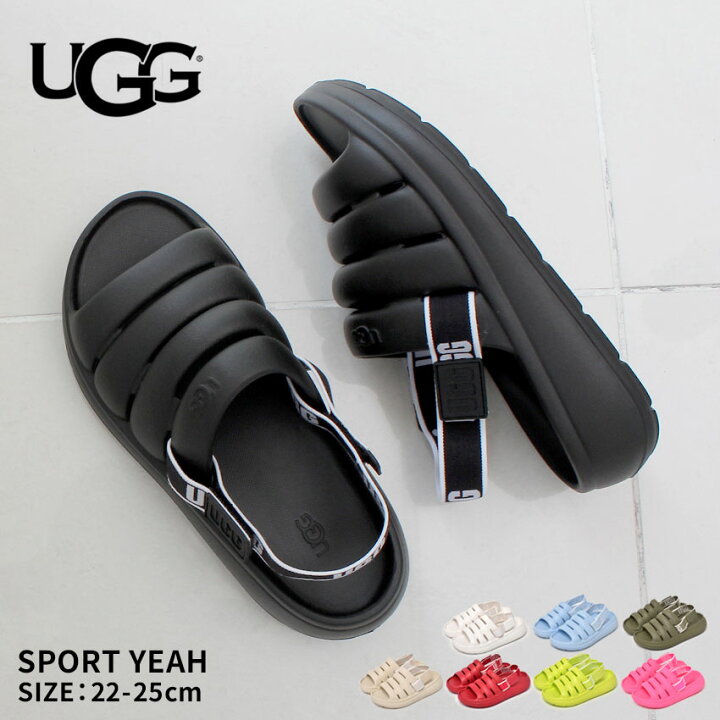 楽天市場】アグ SPORT YEAH UGG サンダル レディース ブラック 黒 