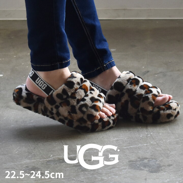 楽天市場】アグ フラッフ イヤー スライド UGG サンダル レディース 