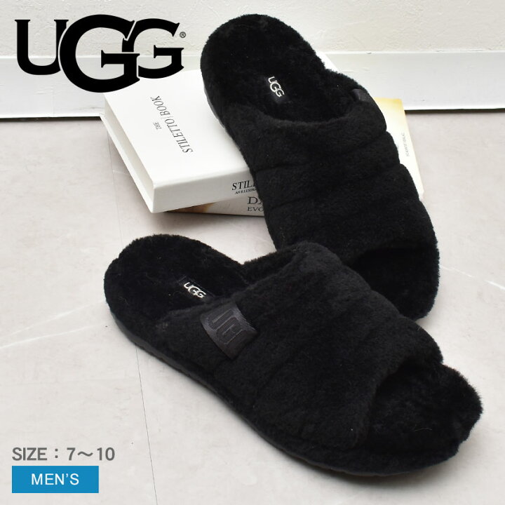 楽天市場】アグ フラッフユー UGG ファーサンダル メンズ スリッパ 