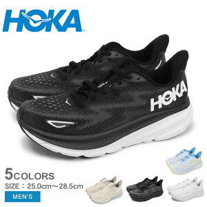 �ySALE��max17���I�t�I�z�z�J �N���t�g�� 9 HOKA ONE �����j���O�V���[�Y �����Y �u���b�N �� �z���C�g �� CLIFTON 9 1127895 �C �X�j�[�J�[ �}���\�� �u�����h �V���v�� ������� �l�C �������� �y�� �y