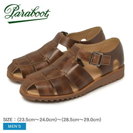 【スーパーSALE開催中★】パラブーツ パシフィック PARABOOT グルカサンダル メンズ ブラウン 茶 PACIFIC SPORT 123304 サンダル グルカ 靴 紳士靴 シューズ レザーシューズ MIEL-LIS NATURAL 革靴 本革 レザー カジュアル シンプル トラッド お洒落 オシャレ