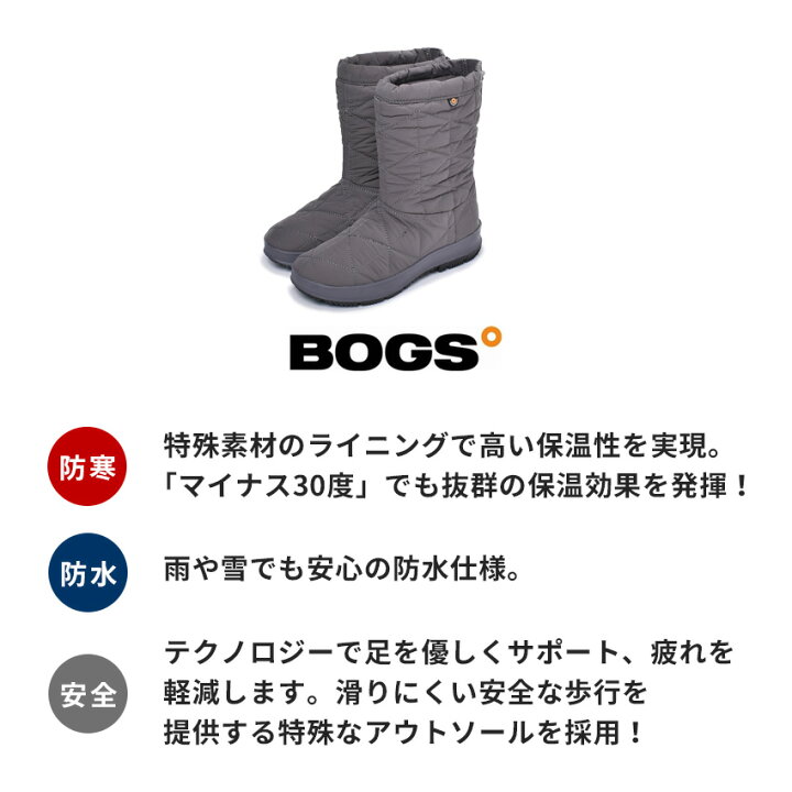 楽天市場】スノーブーツ レディース メンズ ボグス 防水 防滑 防寒 雪  