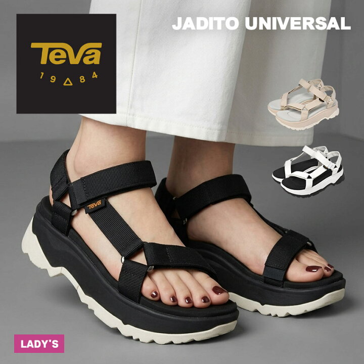 楽天市場 Teva ジャディト ユニバーサル テバ サンダル レディース ブラック 黒 ホワイト 白 Jadito Universal テヴァ アウトドア ストラップサンダル スポーツサンダル レジャー 厚底 厚底サンダル おしゃれ タウンユース プール 海水浴 Z Craft