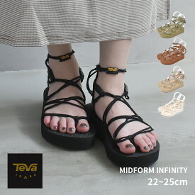 テバ ミッドフォーム インフィニティー TEVA サンダル レディース ブラック 黒 カーキ MIDFORM INFINITY 1127890 スポサン アウトドア ストラップサンダル 紐 コード ビーチサンダル キャンプ カジュアル 海 川 軽量 ビーサン フェス |slz|