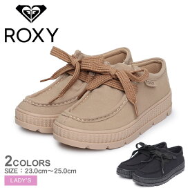 【店内全品★P5倍！】ロキシー AWAIT 2 ROXY モカシンシューズ レディース ブラック 黒 ベージュ RFT234202 シューズ モカシンシューズ ブランド はっ水 撥水 防水 おしゃれ スリット カジュアル レジャー ロゴ シンプル