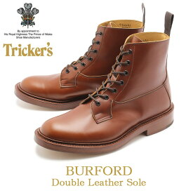 【店内全品★P5倍！】トリッカーズ バーフォード TRICKER’S ブーツ メンズ レディース ブラウン BURFORD カントリー レザーブーツ 革靴 ワークブーツ 本革 レザー カジュアル おしゃれ クラシック