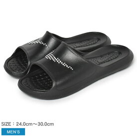 【店内全品★P5倍！】ナイキ サンダル メンズ ビクトリーワン シャワースライド NIKE VICTORI ONE SHOWER SLIDE CZ5478 シャワーサンダル スライドサンダル シャワサン つっかけ 軽量 ブランド スポーツ シンプル カジュアル 海 街 プール ビーチ 黒 ブラック ロゴ