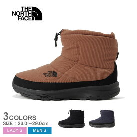 【店内全品★P2倍！】ザ ノース フェイス ヌプシ ブーツ ブーティ ウォータープルーフ VI ショート SE THE NORTH FACE ブーツ ユニセックス ブラック 黒 ネイビー ブラウン Nuptse Bootie WP VI Short SE NF52278 靴 シューズ アウトドア ハイキング シンプル