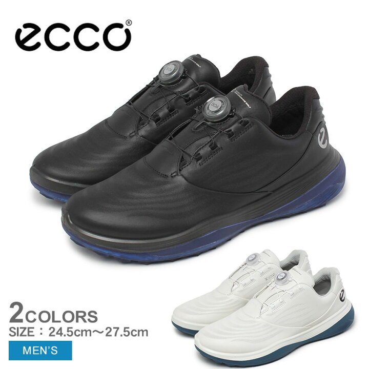 楽天市場】エコー GOLF LT1 ECCO ゴルフシューズ メンズ ブラック 黒 