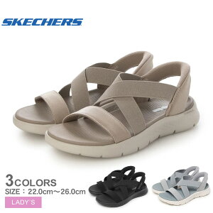 �X�P�b�`���[�Y �S�[ �E�H�[�N �t���b�N�X �T���_�� �O���}�[�A�b�v SKECHERS �T���_�� ���f�B�[�X �u���b�N �� �O���[ GO WALK FLEX SANDAL GLIMMER UP 141489 �X�|�[�c�T���_�� �r�[�` �C �V���[�Y �C SLIP
