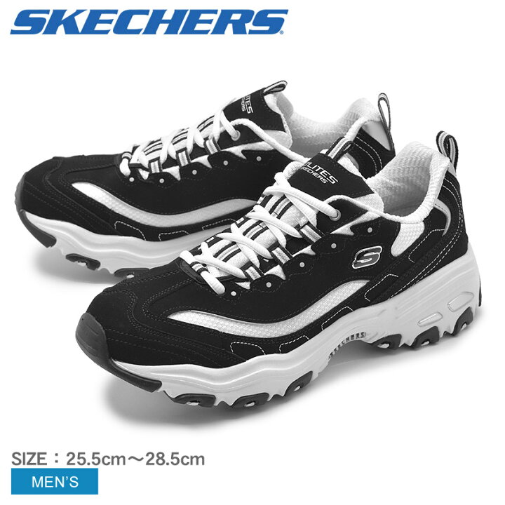 楽天市場 Skechers スケッチャーズ スニーカー ブラック ディライト D Lites Bkw メンズ 靴 シューズ スポーティ カジュアル ブランド 厚底 ダッドシューズ レースアップ ディーライト 黒 Z Craft