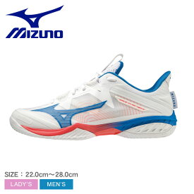 【店内全品★P5倍！】ミズノ ウエーブクロー NEO 2 FIT MIZUNO バドミントンシューズ メンズ レディース ホワイト 白 ブルー 青 ピンク 71GA2275 スニーカー 靴 シューズ スポーツ 運動 ジム 軽量 軽い ブランド シンプル バドミントン ZSPO