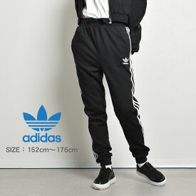 【店内全品★P5倍！】ADIDAS ORIGINALS アディダス オリジナルス パンツ ブラック トレフォイルパンツ TREFOIL PANTS DV2872 レディース キッズ(子供用) ボトムス トレフォイル 長袖 ストリート スポーツ ストライプ ジャージ ウェア カジュアル スポーティ