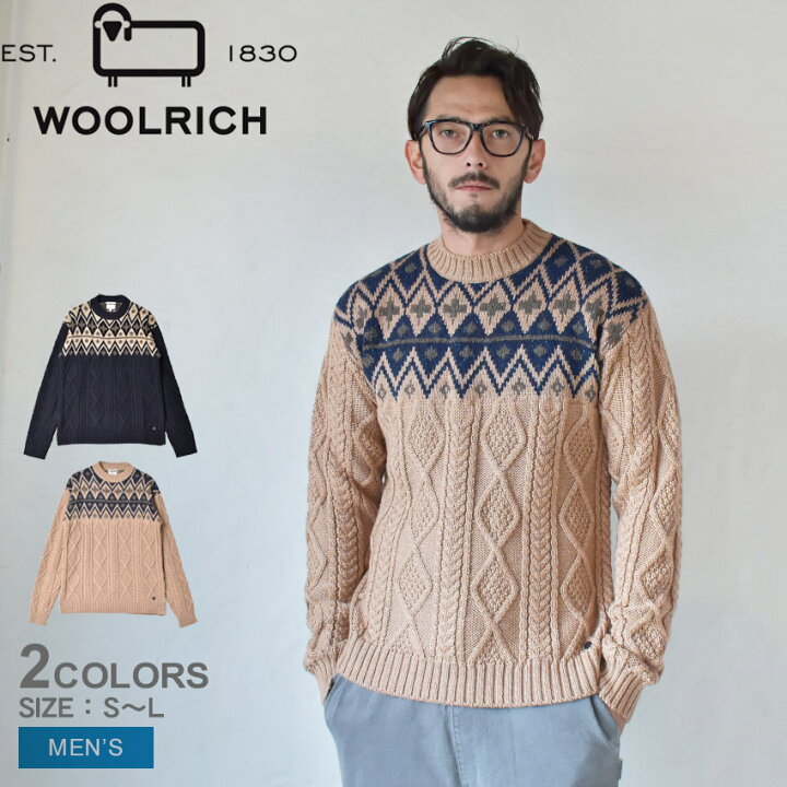 楽天市場】ウールリッチ セーター WOOLRICH フェアアイル ウール プル 