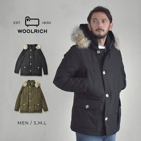 【店内全品★P5倍！】ウールリッチ ダウンコート WOOLRICH アークティック デタッチャブル ファー アノラック メンズ ブラック 黒 グリーン 緑 ARCTIC DETACHABLE FUR ANORAK WOOU0484 アウター 上着 ジャケット ダウン フード 防風 防寒 長袖 保温 ブランド