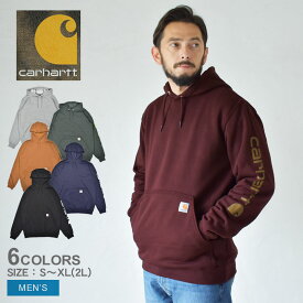 【店内全品★P5倍！】カーハート パーカー CARHARTT ルーズフィット グラフィック スウェット メンズ ブラック 黒 ブラウン 茶 LOOSEFIT GRAPHIC SWEAT K288 トップス 厚手 裏起毛 ウエア ブランド ストリート アウトドア シンプル カジュアル ロゴ 無地|slz|