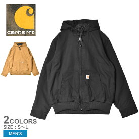 【店内全品★P2倍！】カーハート ジャケット CARHARTT WASHED DUCK INSULATED ACTIVE JACKET メンズ ブラック 黒 ブラウン 茶 104050 トップス ウェア アウター ロゴ ブランド カジュアル フード アメカジ シンプル 長袖 上着 ジップアップ ジップパーカー