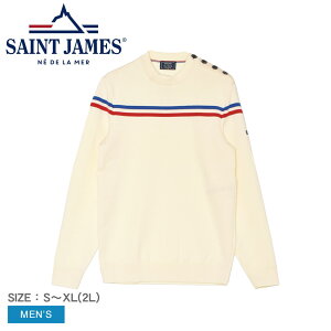 ZgWF[X Z[^[ SAINT JAMES XgCv G[ Wp[ Y zCg  Elysee jumper with placed stripes 2310 gbvX  N[lbN u҂ OX[u tbOC 