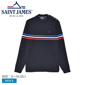 ZgWF[X Z[^[ SAINT JAMES gR[XgCv Z[[Wp[ Y lCr[  Sailor jumper with tricolour stripes 976 gbvX  N[lbN OX[u tbO