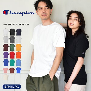 【夏物がマラソンSALEで安い!】【メール便可】 チャンピオン Tシャツ CHAMPION メンズ レディース ブラック 黒 ホワイト 白 グレー ADULT 6oz SHORT SLEEVE TEE T425 ウェア ウエア トップス カジュアル ストリート 大きいサイズ ロゴ 刺繍 シンプル 半袖