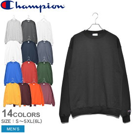 チャンピオン スウェット メンズ 裏起毛 トレーナー CHAMPION 9オンス ドライエコフリース クルーネック DRY ECO FLEECE CREWNECK S600 長袖 無地 トップス カジュアル ブランド 春 秋 冬 服 シンプル ブラック グレー ネイビー 黒