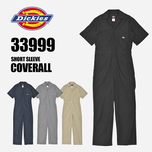 fBbL[Y Ȃ  DICKIES 33999 Jo[I[ n Y V[g X[u ubN  lCr[  SHORT SLEEVE COVERALL ƕ ƒ  d I[C EGA |Pbg u