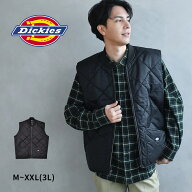 ディッキーズ ベスト DICKIES ダイアモンド キルティング ベスト メンズ ブラック 黒 DIAMOND QUILTED VE…