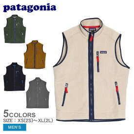 パタゴニア レトロ・パイル・ベスト メンズ ベスト PATAGONIA ネイビー 紺 ベージュ 22821 ベスト フリース トップス アウター 上着 軽量 軽い アウトドア キャンプ 保温 防寒 ロゴ シンプル カジュアル ジップアップ スタンドカラー 登山