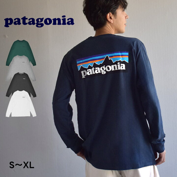 楽天市場】パタゴニア 長袖Tシャツ PATAGONIA ロングスリーブ・P-6ロゴ 