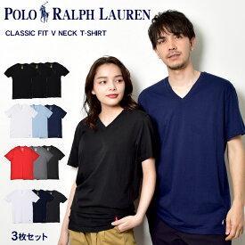 【店内全品★P5倍！】ポロ ラルフローレン 半袖Tシャツ POLO RALPH LAUREN クラシックフィット VネックTシャツ メンズ レディース ブラック 黒 ホワイト 白 レッド 赤 グレー CLASSIC FIT V NECK T-SHIRT RCVNP3 半袖 おしゃれ 人気 デザイン キレカジ シンプル