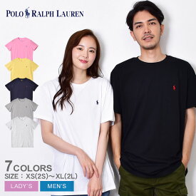 【店内全品★P2倍！】ポロ ラルフローレン 半袖Tシャツ POLO RALPH LAUREN ショートスリーブ クラシックフィット Tシャツ メンズ レディース ブラック 黒 ホワイト 白 ネイビー 710624699 710656129 トップス クルーネック【ゆうパケット配送】|slz|