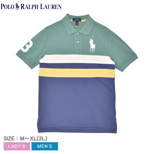 �|�� �����t ���[���� �|���V���c POLO RALPH LAUREN �R�b�g�� ���b�V�� �|���V���c �����Y ���f�B�[�X �}���`�J���[ RLSS CTN MESH MLT ST BIG PONY POLO 323952429 002 �����|�C���g �r�b�O�|�j�[ �g�b�v�X �u